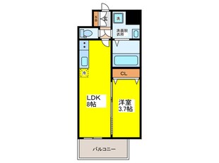 アプリーレ阿波座南の物件間取画像